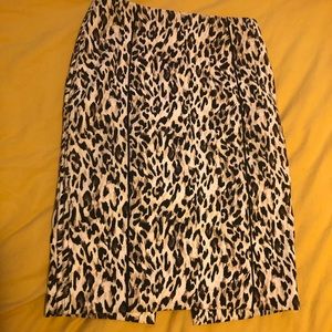Cheetah print pencil skirt